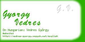 gyorgy vedres business card